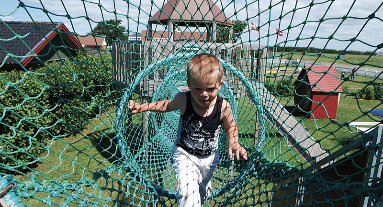 Legeplads på Rødgaard Camping - gang