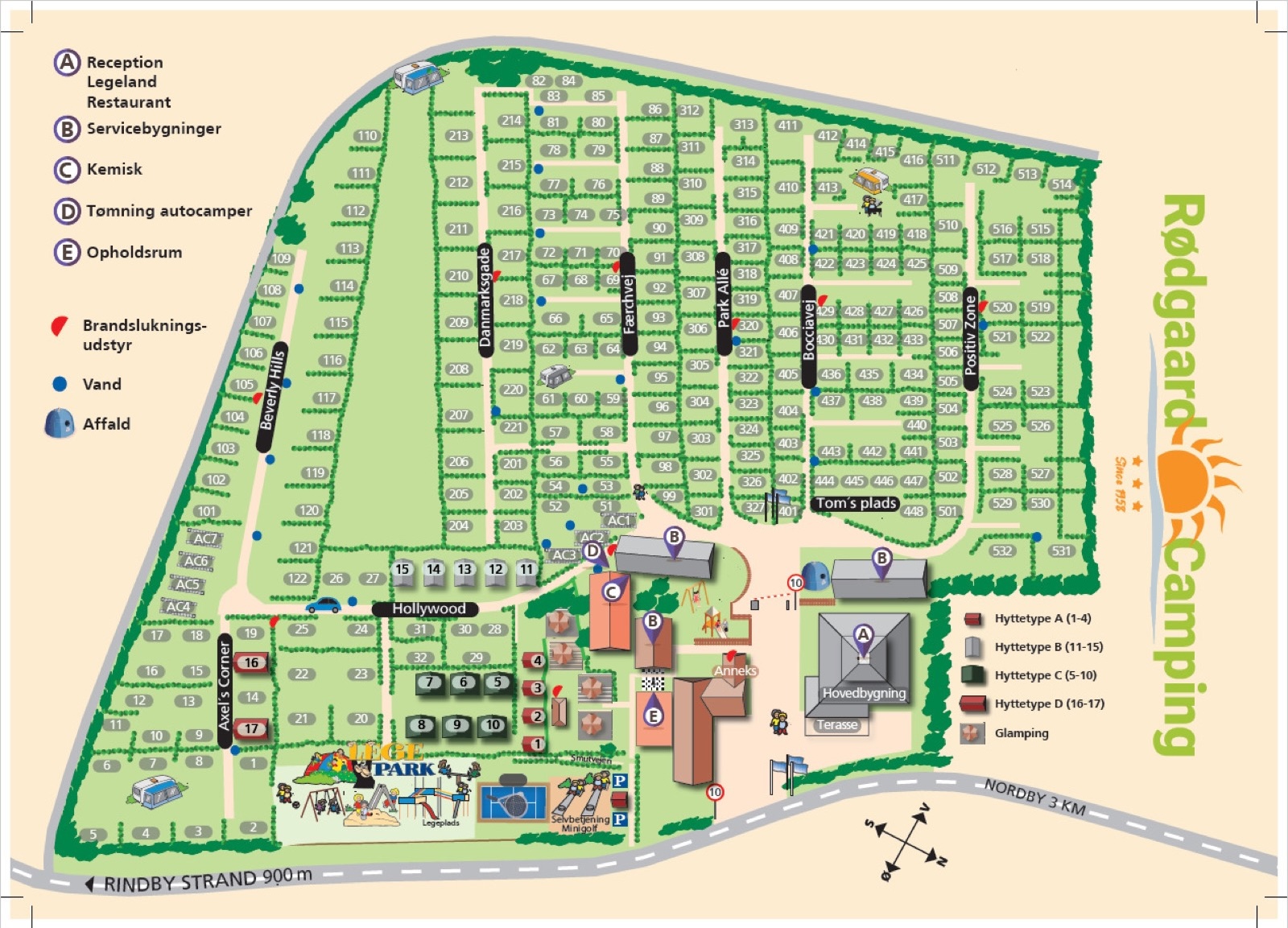 Rødgaard Camping Fanø Pladskort